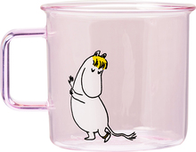 Muurla - Mummi glasskopp 35 cl Snorkfrøken rosa