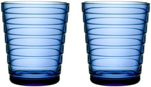 Iittala - Aino Aalto glass 22 cl 2 stk ultramarinblå