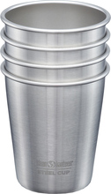 Klean Kanteen - Steel cup kopp 296 ml 4 stk børstet stål