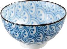 Tokyo Design Studio - Mixed bowls skål 12 cm blå/hvit mønster A