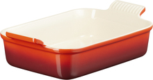 Le Creuset - Heritage rektangulær form 32x24 cm cerise