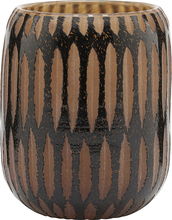 House Doctor - Pimpri Vase Glass 12 cm Svart/Brun