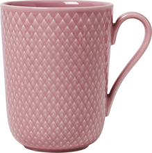 Lyngby Porcelain - Rhombe kopp 33 cl rosa