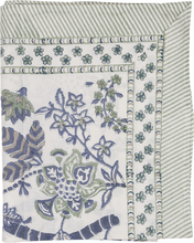 Chamois - Floral bordduk 170x270 cm sea blue