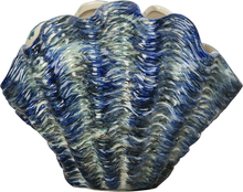 Byon - Mireya vase skjell 27x18 cm blå/grå