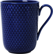 Lyngby Porcelain - Rhombe kopp 33 cl mørk blå