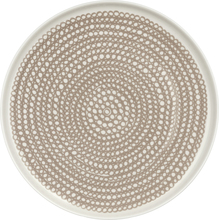Marimekko - Siirtolapuutarha tallerken 20 cm hvit/beige