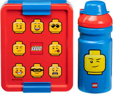 LEGO - Lunsjsett ikonisk blå/rød