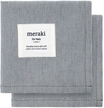 Meraki - Verum kjøkkenhåndkle 55x75 cm 2 stk light grey/army green