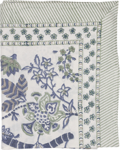 Chamois - Floral bordduk 150x230 cm sea blue