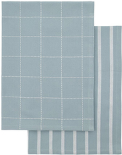 House Doctor - Clean kjøkkenhåndkle 75x55 cm 2 stk lyseblå