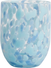 Byon - Messy glass 33 cl blå/klar