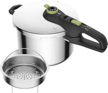 Tefal - Secure Trendy trykkoker m/dampkurv 6L