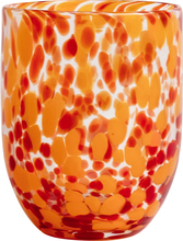 Byon - Messy glass 33 cl rød/oransje