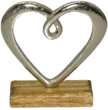 Dorre - Hedy skulptur hjerte 16 cm aluminium