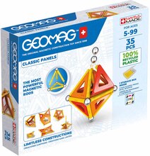 Geomag Classic, Byggsats Återvunnen Plast, 35 delar