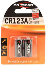 Batteri CR123A 3V Lithium, 2-pack