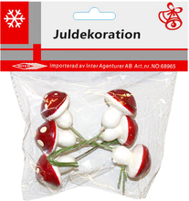 Svampar Juldekoration - 6-pack