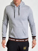 Just Hype Rib Hoodie Grey (L)