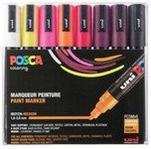 Marker Uni Posca Corner PC-5M-8 Warm Colors ass. farver - (8 stk.)