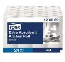 Køkkenruller Tork Ekstra Plus Premium 2-lag hvid - (24 ruller pr. pakke)