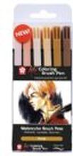 Sakura Koi Coloring Brush Pen set Portrait | 6 colours
