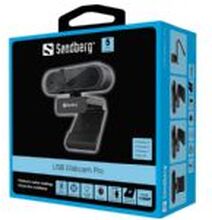 Sandberg USB Webcam Pro - Full HD - 1920 x 1080 - indbygget stereomikrofon - USB 2.0