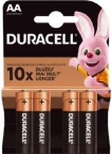Duracell AA LR6, Engangsbatteri, AA, Alkalinsk, 1,5 V, 4 stykker, Blister