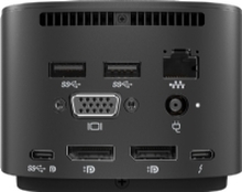 HP® | Thunderbolt Dock G4 - Dockingstasjon - HDMI, 2 x DP, Thunderbolt, USB-C - GigE, 2,5 GigE - 120 Watt - Sort