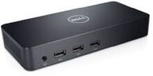Dell D3100 - Dokkingstasjon - USB - 2 x HDMI, DP - 1GbE - Europa - for Chromebook 11 31XX, 13 3380 Inspiron 15, 3780 Latitude 34XX, 72XX Vostro 15 3510, 5391