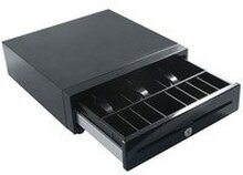 3S-430 Cash drawer, 8/8, Black, Plastic Clips 8 coins