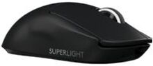 Logitech PRO X SUPERLIGHT Wireless Gaming Mouse - Mus - optisk - 5 knapper - trådløs - 2.4 GHz - USB Logitech LIGHTSPEED receiver - svart