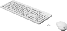 HP 230 - Tastatur- og mussett - trådløs - 2.4 GHz - Pan Nordic - hvit - for HP 24 Laptop 14, 14s, 15, 15s, 17 Pavilion 24, 27 Pavilion Laptop 13, 14, 15