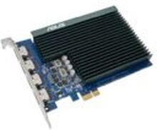 ASUS GT730-4H-SL-2GD5 - Grafikkort - GF GT 730 - 2 GB GDDR5 - PCIe 2.0 - DVI, HDMI, VGA - blæserløs