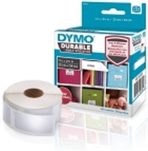 DYMO LabelWriter DURABLE - Polypropylen (PP) - permanet adhesiv - hvit - 25 x 54 mm 160 etikett(er) (1 rull(er) x 160) merkelapper - for DYMO LabelWriter 310, 315, 320, 330, 400, 450, 4XL, SE450