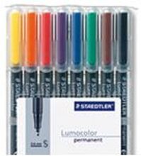 Staedtler OHP-pen Lumocolor 313WP-8 permanent 0,4 mm med 8 stk. ass. farver