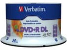 Verbatim Life Series - 50 x DVD+R DL - 8.5 GB (240 min) 8x - skrivbar overflate - spindel