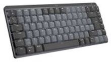 Logitech MX Keys Mechanical Mini - Tastatur - bagbelyst - Bluetooth, 2,4 GHz - Pan Nordic - smakskontakt: GL Taktil - Grafit