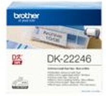 Brother DK-22246 - Papir - svart på hvitt - Rull (10,3 cm x 30,48 m) 1 rull(er) sammenhengende etiketter - for Brother QL-1050, QL-1060N, QL-1100