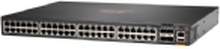 HPE Aruba 6300F - Switch - L3 - Styrt - 48 x 10/100/1000 + 4 x 1 Gigabit / 10 Gigabit / 25 Gigabit / 50 Gigabit SFP56 (opplink / stabling) - front og side til bakside - rackmonterbar