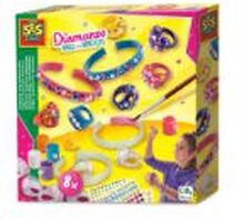 SES Creative Diamanzo rings and bracelets, Smykkesett for barn, 6 år, Fotoark kartong, Flerfarget
