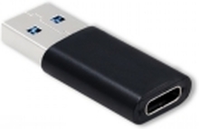Qoltec - USB-adapter - USB (hann) til 24 pin USB-C (hunn) - svart