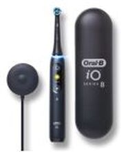 Braun Oral-B iO Series 8N oppladbar elektrisk tannbørste for voksne, antall børstehoder 1, antall børstemoduser 6, svart onyx (iO8 svart)