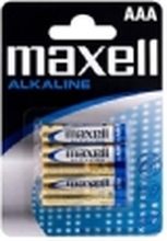 Maxell Battery Alkaline LR-03 AAA 4-Pack, Engangsbatteri, Alkalinsk, 1,5 V, 4 stykker, AAA