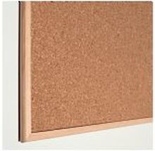 Esselte - Oppslagstavle - veggmonterbar - 900 x 595 mm - kork - dobbeltsidet - naturlig brunfarge