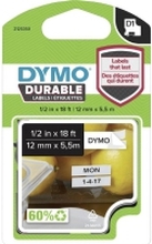 Labeltape DYMO® D1 Durable sort på hvid 12mm x 5,5m