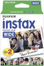 Fujifilm Instax Wide - Hurtigvirkende fargefilm - ISO 800 - 10 eksponeringer - 2 kassetter