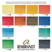 Rembrandt Watercolour metal tin set | 12 pans + brush