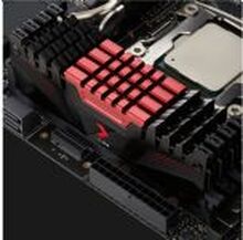 PNY Anarchy X - DDR4 - sett - 16 GB: 2 x 8 GB - DIMM 288-pin - 3200 MHz / PC4-25600 - CL16 - 1.35 V - ikke-bufret - ikke-ECC - rød