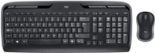 Logitech Wireless Combo MK330 - Tastatur- og mussett - trådløs - 2.4 GHz - US International - svart